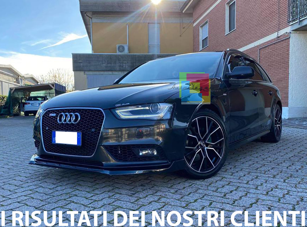 AUDI A4 B8 2012-2015 facelift SPLITTER SPOILER SOTTO PARAURTI ANTERIORE IN ABS AUTOELEGANCERICAMBI