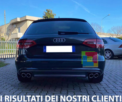 UNDER BUMPER SPOILER FOR AUDI A4 B8 8K 2012-2015 LIFT REAR DIFFUSER S4