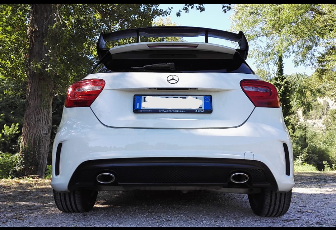 MERCEDES CLASSE A W176 2012+ SPOILER SUL LUNOTTO POSTERIORE LOOK A45 AMG