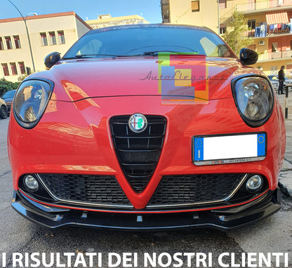 ALFA ROMEO MITO 2008+ SPOILER LAMA SOTTO PARAURTI ANTERIORE ABS NERO SPLITTER AUTOELEGANCERICAMBI