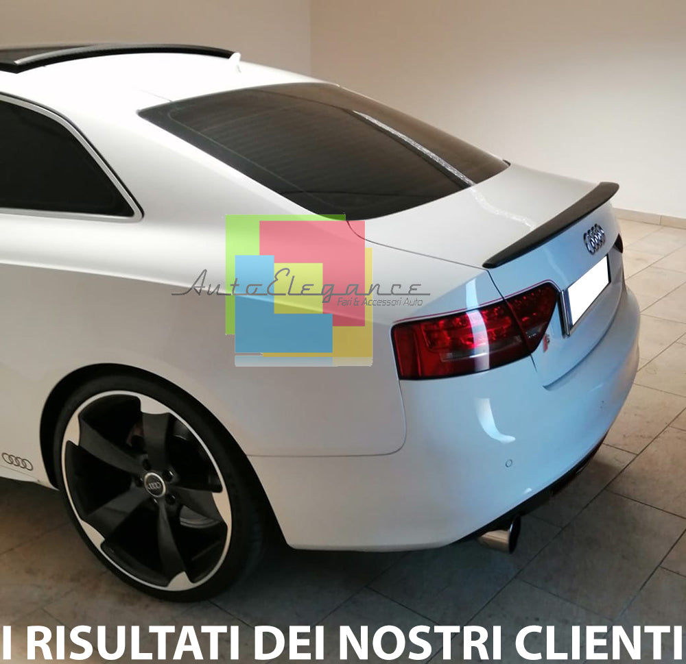 AUDI A5 COUPE 2007-2014 SPOILER POSTERIORE ALETTONE SUL COFANO LOOK S5 SLINE AUTOELEGANCERICAMBI