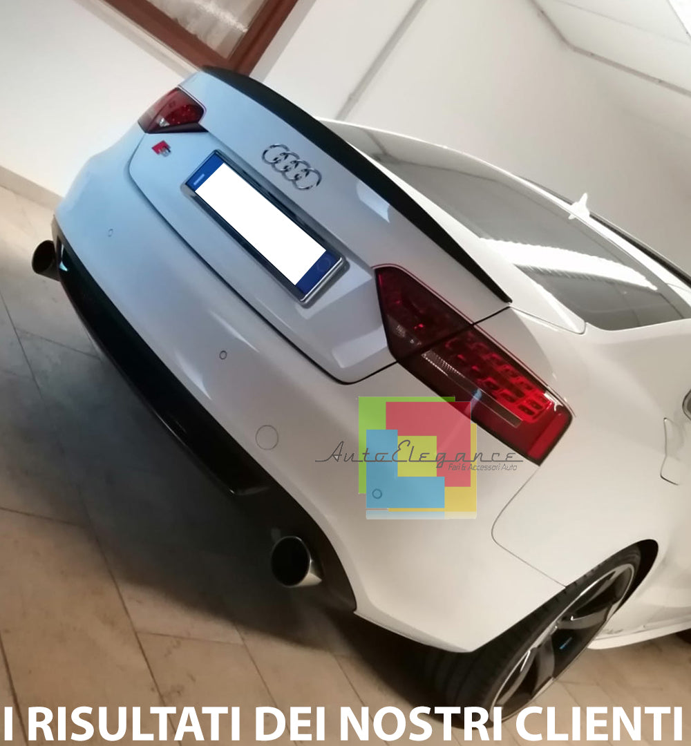 AUDI A5 COUPE 2007-2014 SPOILER POSTERIORE ALETTONE SUL COFANO LOOK S5 SLINE AUTOELEGANCERICAMBI