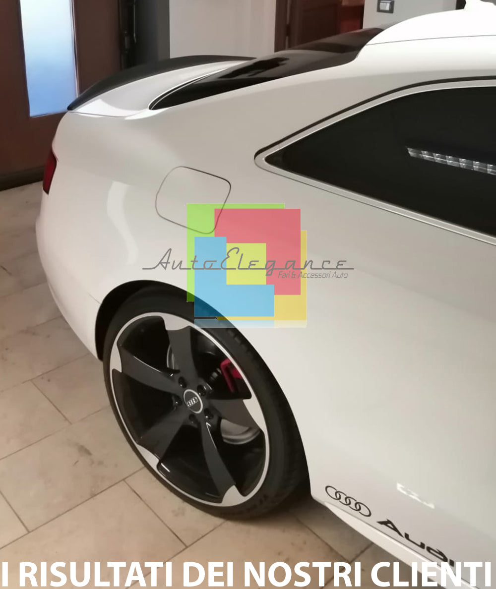 AUDI A5 COUPE 2007-2014 SPOILER POSTERIORE ALETTONE SUL COFANO LOOK S5 SLINE AUTOELEGANCERICAMBI