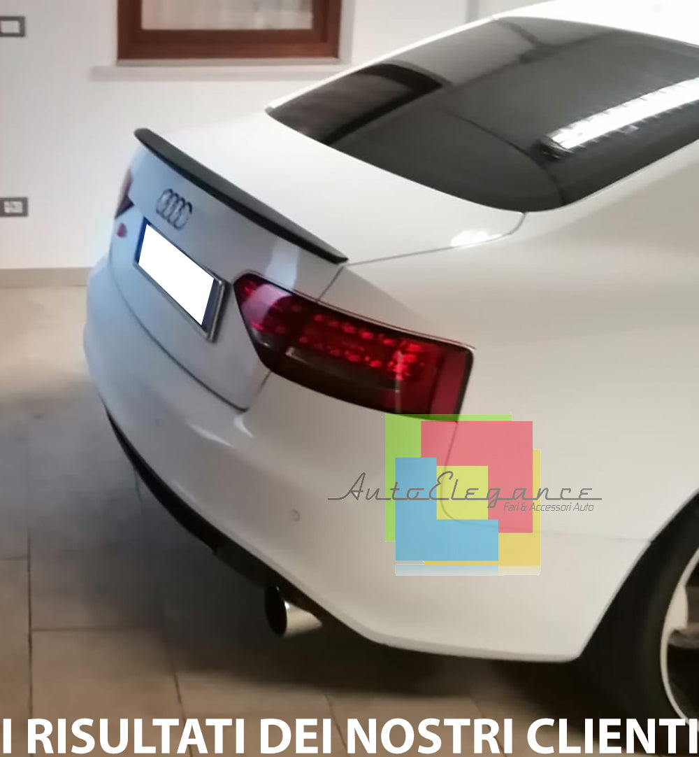 AUDI A5 COUPE 2007-2014 SPOILER POSTERIORE ALETTONE SUL COFANO LOOK S5 SLINE AUTOELEGANCERICAMBI