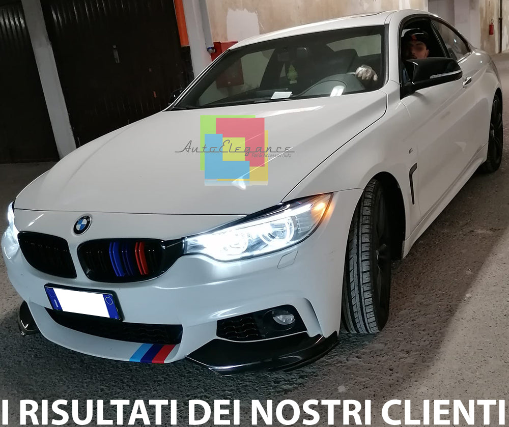 BMW SERIE 4 F32 F33 F36 2014+ SPLITTER SPOILER BAFFI SOTTO PARAURTI M SPORT AUTOELEGANCERICAMBI