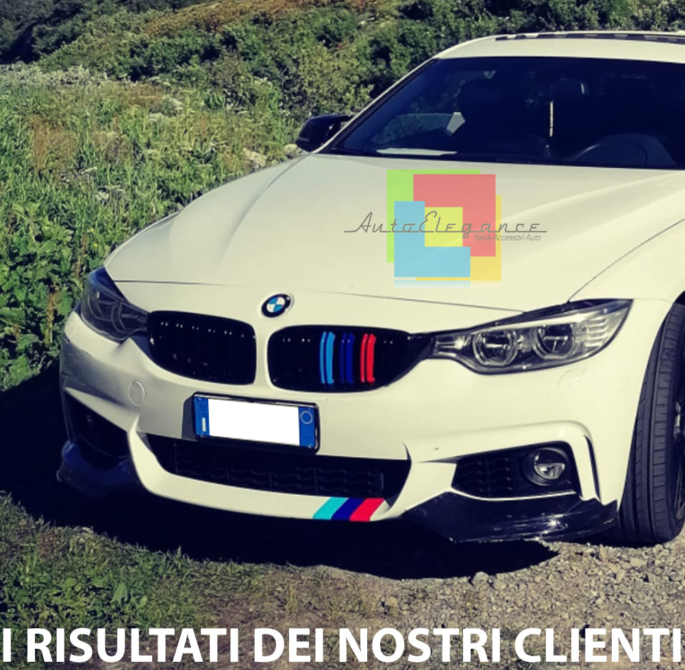 BMW SERIE 4 F32 F33 F36 2014+ SPLITTER SPOILER BAFFI SOTTO PARAURTI M SPORT AUTOELEGANCERICAMBI