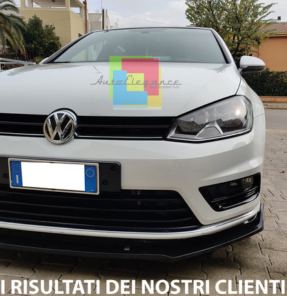 VW GOLF 7 R 2012-2016 UNDER FRONT BUMPER SPLITTER LOOK ABS BLACK BLADE