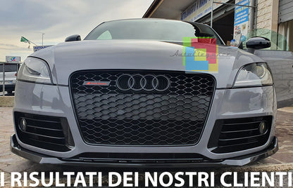 AUDI TT 8J 2006-2014 SPLITTER SOTTO PARAURTI ANTERIORE IN ABS NERO LUCIDO AUTOELEGANCERICAMBI