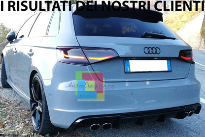 AUDI A3 8V SPORTBACK 2012-2015 DIFFUSORE POSTERIORE PARAURTI SLINE - S3 RS3 AUTOELEGANCERICAMBI