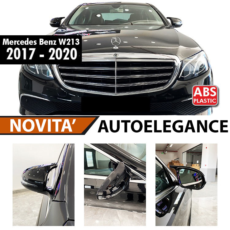 GLOSSY BLACK MIRRORS MERCEDES E-CLASS W213 ABS MIRROR CAPS