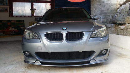BMW SERIE 5 E60 E61 SOTTO PARAURTI SPLITTER ANTERIORE ABS NERO PER MTECH AUTOELEGANCERICAMBI