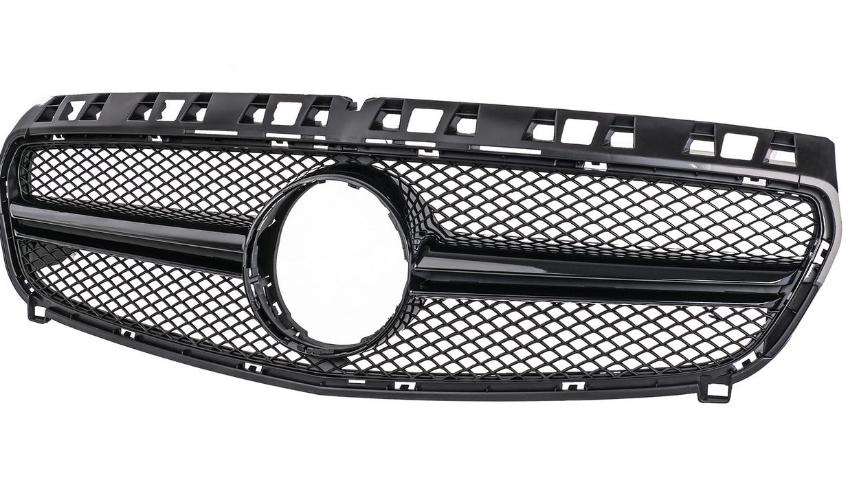 BLACK FRONT GRILLE FOR MERCEDES A-CLASS W176 2015+ AMG GRILLE