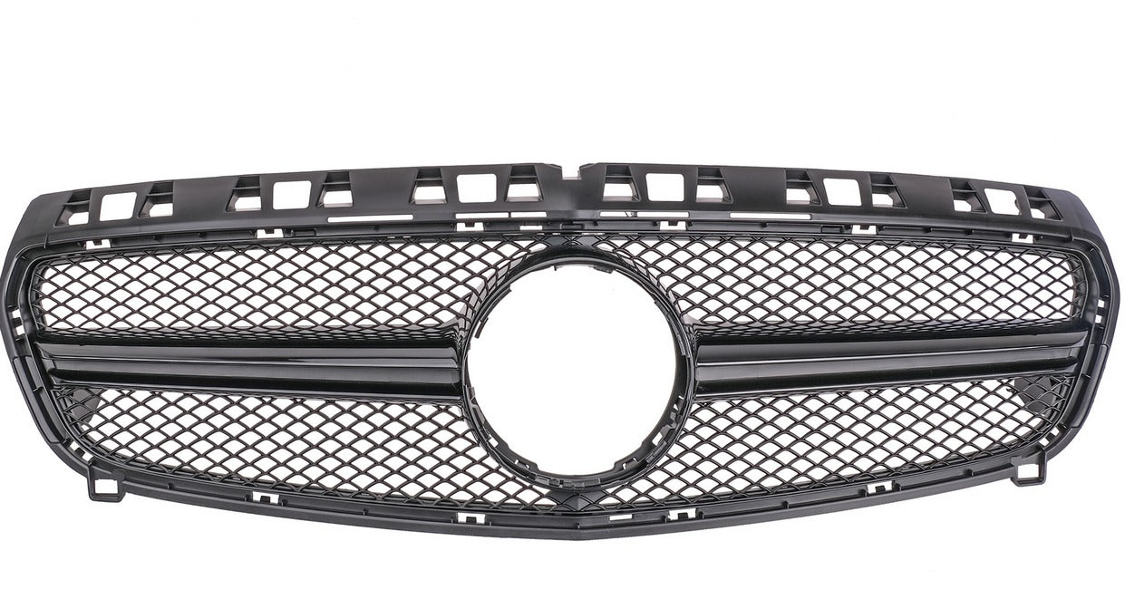 BLACK FRONT GRILLE FOR MERCEDES A-CLASS W176 2015+ AMG GRILLE