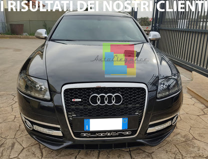 SPOILER ANTERIORE AUDI A6 4F 04-08 AVANT BERLINA SOTTO PARAURTI LOOK SLINE S6