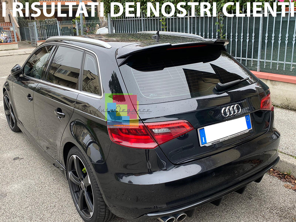 AUDI A3 8V SPORTBACK 5 PORTE DAL 2012+ SPOILER POSTERIORE SUL TETTO ABS S3 / RS3 AUTOELEGANCERICAMBI