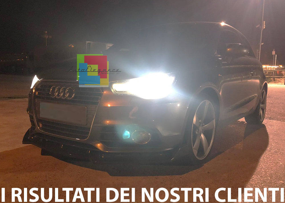 AUDI A1 2010-2016 LAMA SOTTO PARAURTI ANTERIORE ABS LOOK SPORTIVO NERO SPLITTER AUTOELEGANCERICAMBI