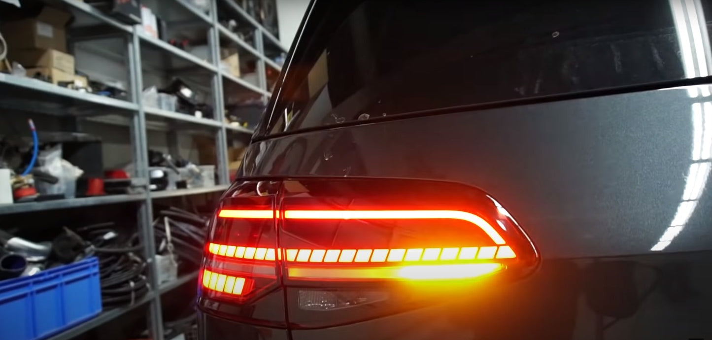 VW GOLF 7 7.5 VII 2012-2019 DYNAMIC LED REAR LIGHTS GTI DESIGN RED