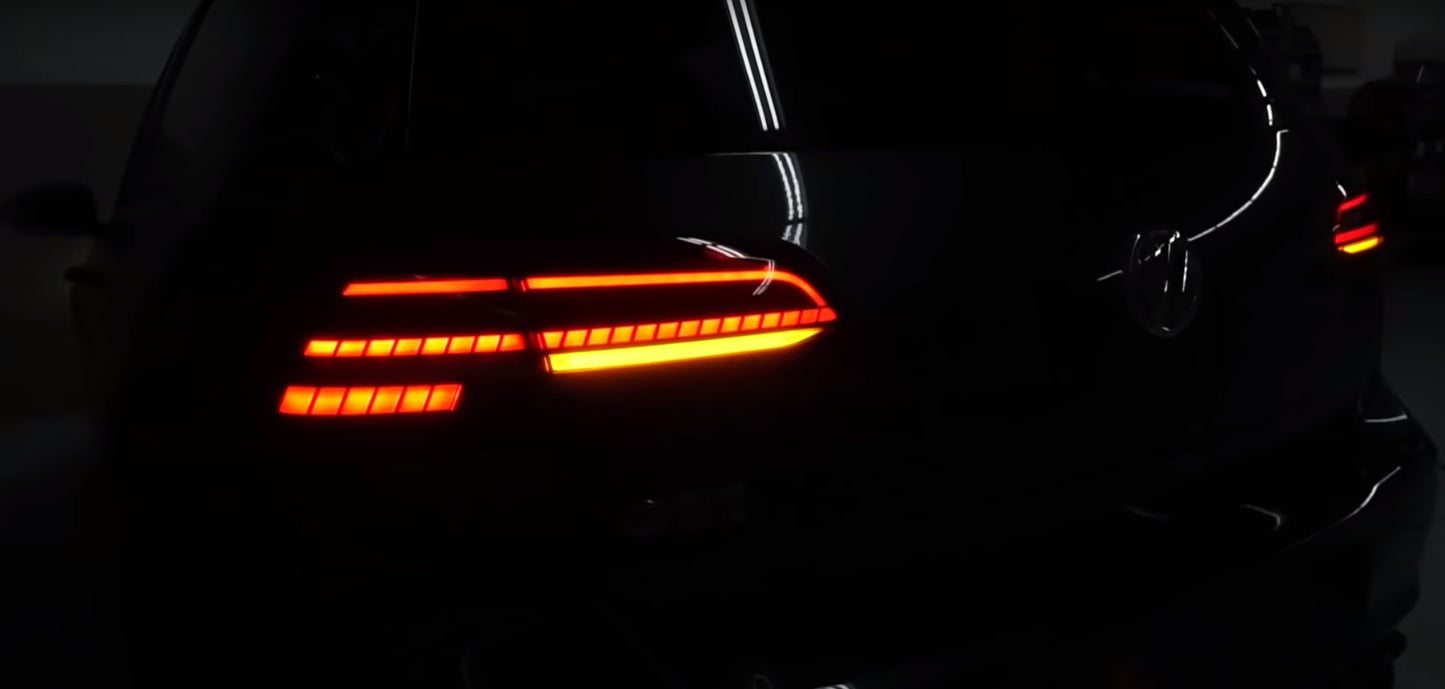 VW GOLF 7 7.5 VII 2012-2019 DYNAMIC LED REAR LIGHTS GTI DESIGN RED