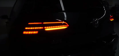 VW GOLF 7 7.5 VII 2012-2019 DYNAMIC LED REAR LIGHTS GTI DESIGN RED