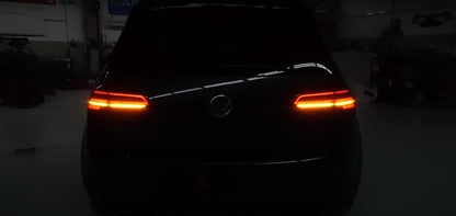 VW GOLF 7 7.5 VII 2012-2019 DYNAMIC LED REAR LIGHTS GTI DESIGN RED