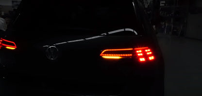 VW GOLF 7 7.5 VII 2012-2019 DYNAMIC LED REAR LIGHTS GTI DESIGN RED