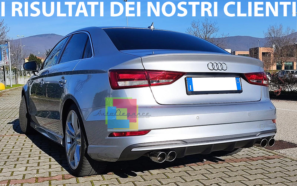 SOTTO PARAURTI AUDI A3 8V BERLINA DAL 2016+ DIFFUSORE S3 ABS PARAURTI SLINE