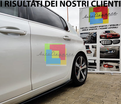 SIDE SKIRTS PEUGEOT 308 II 5 DOORS 2013+ ABS DOOR FLAPS .-.