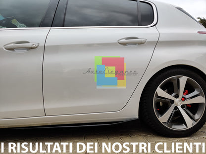 LATERALI GT LINE LOOK PEUGEOT 308 II 5 PORTE 2013+ FLAPS SOTTO MINIGONNE ABS