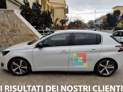 SIDE SKIRTS PEUGEOT 308 II 5 DOORS 2013+ ABS DOOR FLAPS .-.