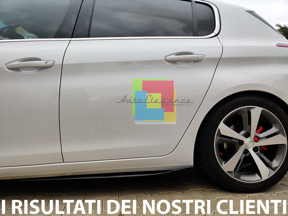 SIDE SKIRTS PEUGEOT 308 II 5 DOORS 2013+ ABS DOOR FLAPS .-.