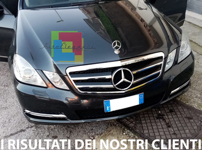 FRONT GRILLE MERCEDES E-CLASS W212 09-13 AMG LOOK HONEYCOMB CHROME
