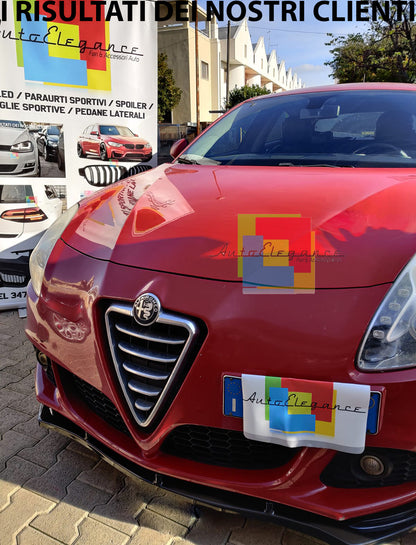 ALFA ROMEO GIULIETTA 2010+ LIP SPOILER SOTTO PARAURTI ANTERIORE ABS NERO LUCIDO AUTOELEGANCERICAMBI