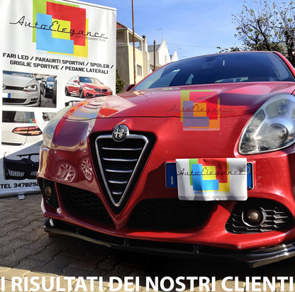 ALFA ROMEO GIULIETTA 2010+ LIP SPOILER SOTTO PARAURTI ANTERIORE ABS NERO LUCIDO AUTOELEGANCERICAMBI