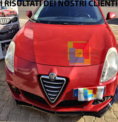 ALFA ROMEO GIULIETTA 2010+ LIP SPOILER SOTTO PARAURTI ANTERIORE ABS NERO LUCIDO AUTOELEGANCERICAMBI