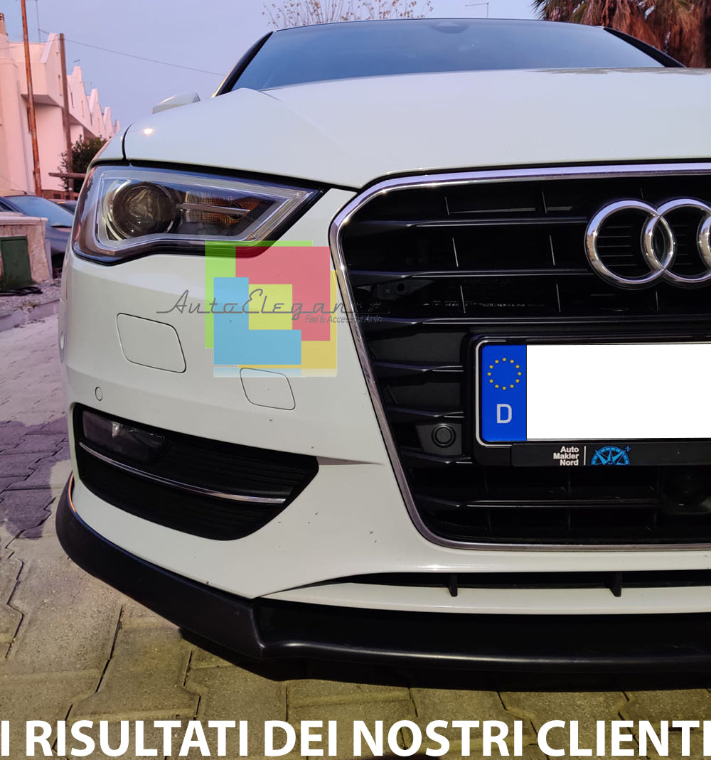 SPLITTER UNDER FRONT BUMPER AUDI A3 8V 2012-2015 SPOILER ABS / PLASTIC