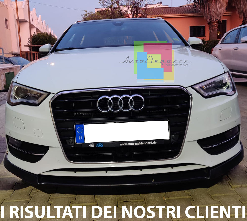 SPLITTER UNDER FRONT BUMPER AUDI A3 8V STANDARD 2012-2015 ABS SPOILER