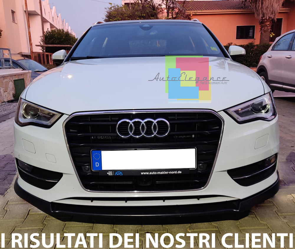 SPLITTER UNDER FRONT BUMPER AUDI A3 8V 2012-2015 SPOILER ABS / PLASTIC