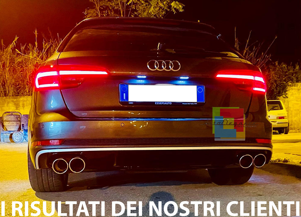 AUDI A4 B9 8W 2015-2018 SOTTO PARAURTI ABS DIFFUSORE POSTERIORE + TERMINALI S4 AUTOELEGANCERICAMBI