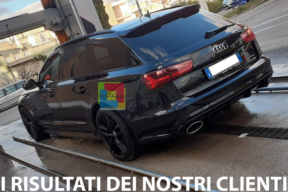 SOTTO PARAURTI POSTERIORE E TERMINALI AUDI A6 4G 2015-2018 SLINE DIFFUSORE RS6