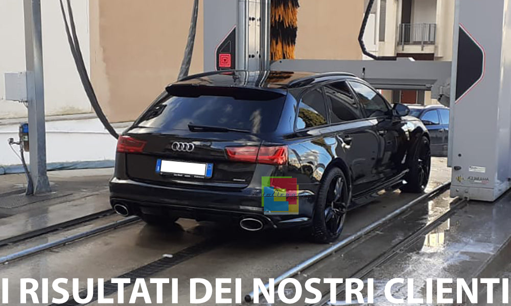 SOTTO PARAURTI POSTERIORE E TERMINALI AUDI A6 4G 2015-2018 SLINE DIFFUSORE RS6