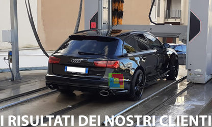 SOTTO PARAURTI POSTERIORE E TERMINALI AUDI A6 4G 2015-2018 SLINE DIFFUSORE RS6