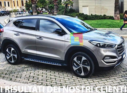 PEDANE LATERALI DESIGN SPORTIVO SOTTO PORTA ACCIAIO HYUNDAI TUCSON TLE 2015+