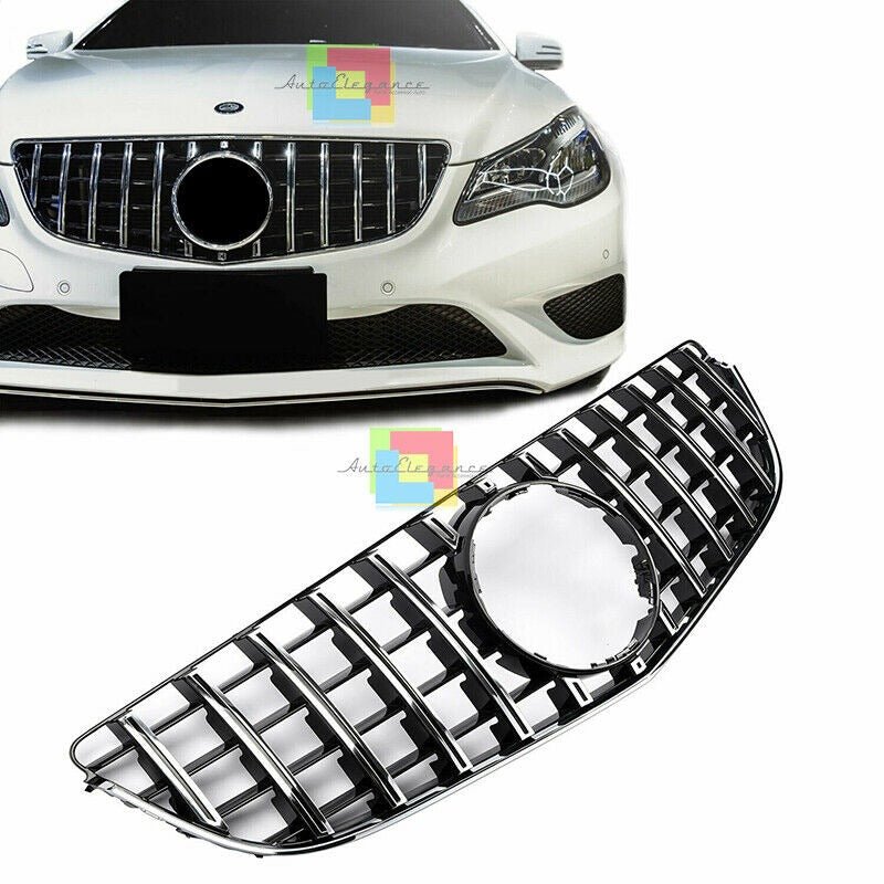 MERCEDES GT LOOK grill e class w207 c207 a207 gloss CHROME FRONT GRILLE 