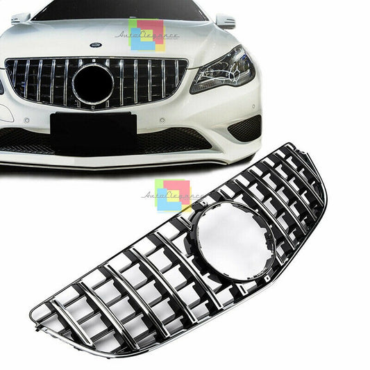 MERCEDES GT LOOK grill e class w207 c207 a207 gloss CHROME FRONT GRILLE 