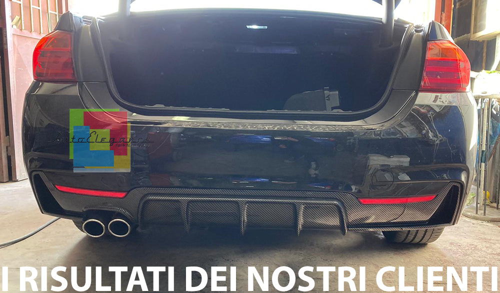 BMW SERIE 4 F32 F33 F36 TERMINALI DI SCARICO CROMATI INOX DOPPIO USCITA INOX AUTOELEGANCERICAMBI