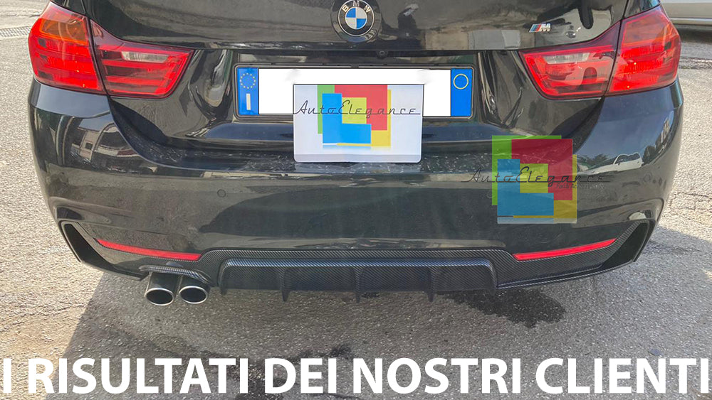 Terminale di scarico a 4 tubi per la trasformazione in acciaio inox in  stile sportivo adatto per BMW F30 F3