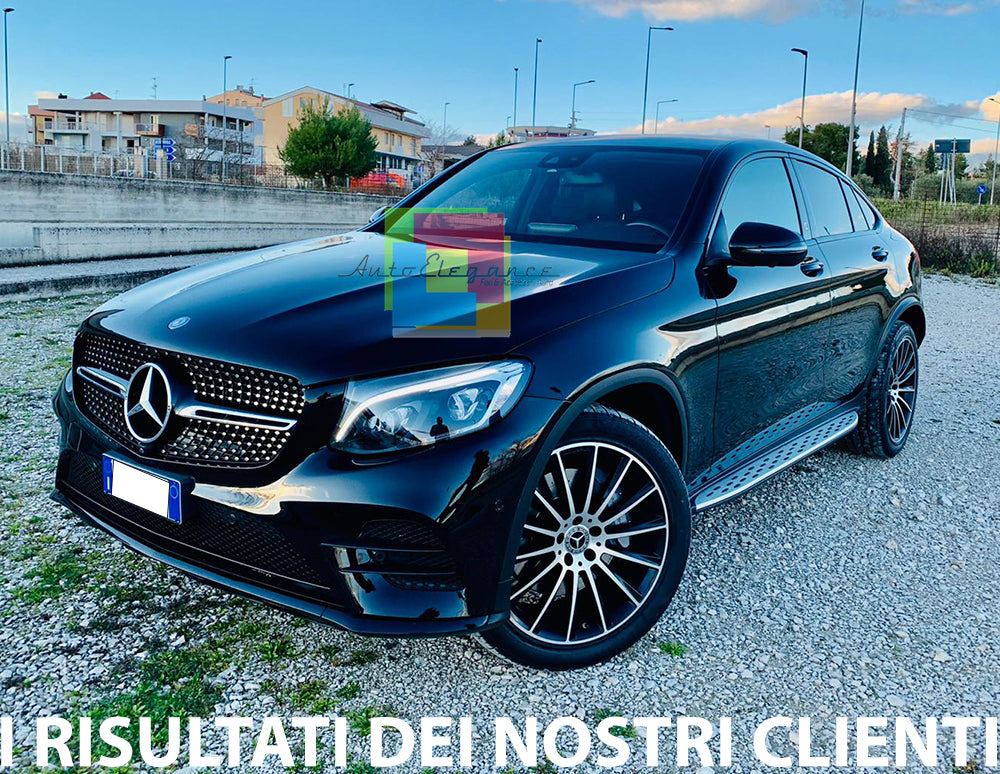 PEDANE LATERALI MERCEDES GLC COUPE C253 2015+ SOTTOPORTA DESIGN SPORTIVO AMG