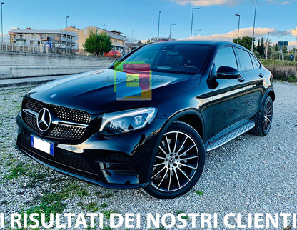 PEDANE LATERALI MERCEDES GLC COUPE C253 2015+ SOTTOPORTA DESIGN SPORTIVO AMG