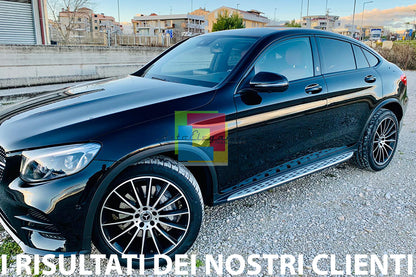 PEDANE LATERALI MERCEDES GLC COUPE C253 2015+ SOTTOPORTA DESIGN SPORTIVO AMG