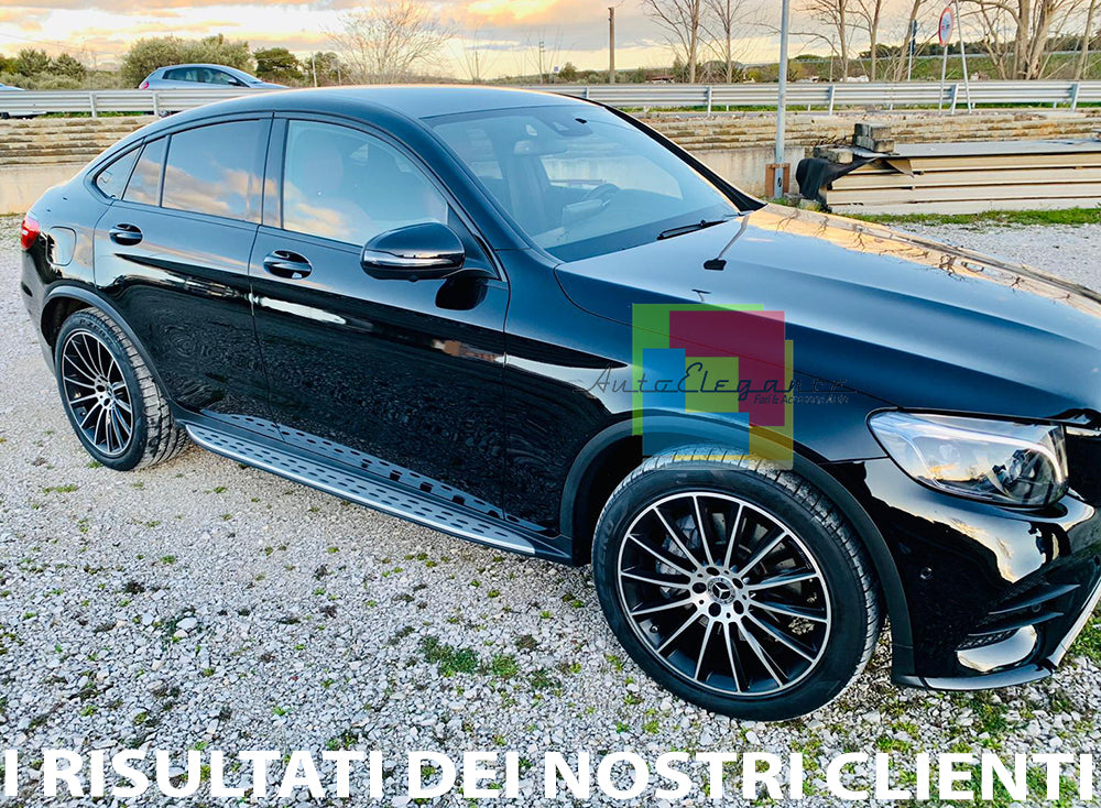 SIDE STEPS MERCEDES GLC COUPE C253 2015+ AMG SPORT DESIGN DOOR SILLS